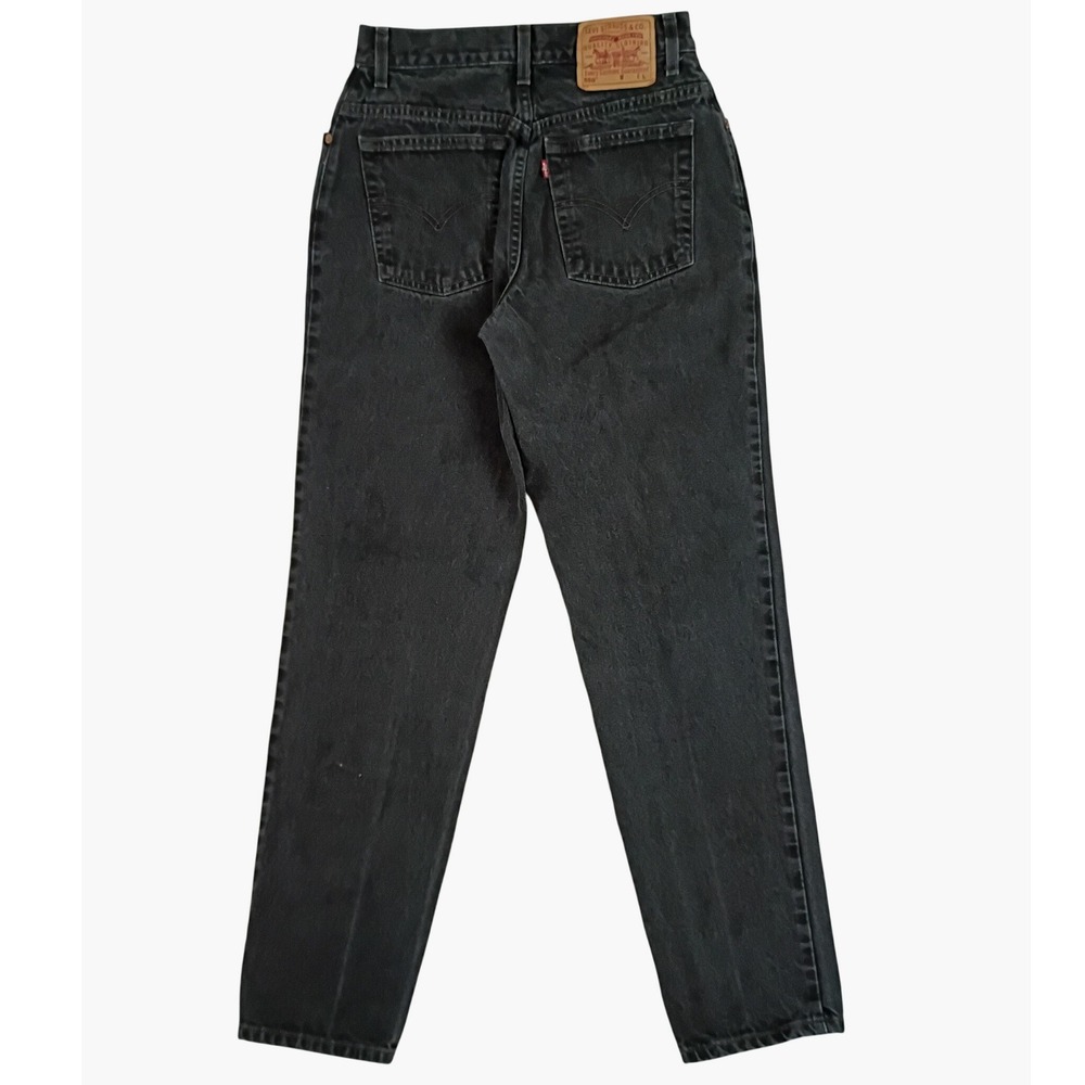 Vintage Levi's 550 Relaxed Fit Jeans Women 10 26X31 Black Fade 1999 Tapered Leg